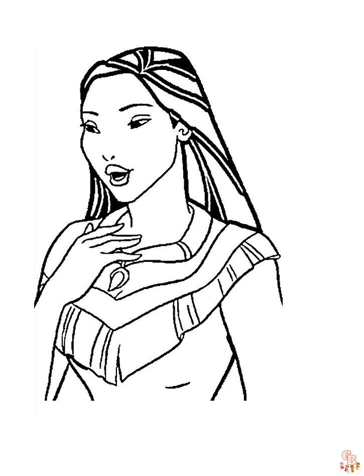 Coloriage Pocahontas