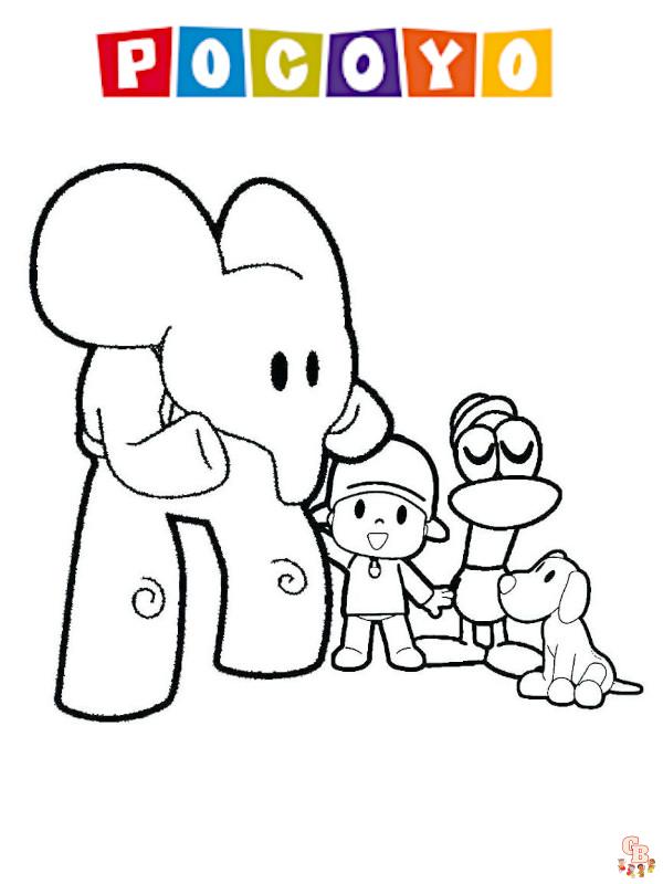 Coloriage Pocoyo