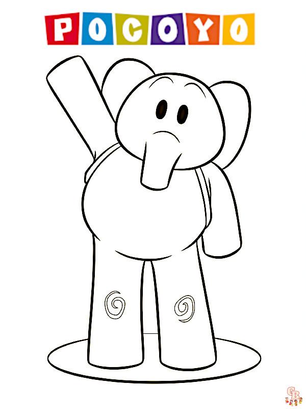 Coloriage Pocoyo