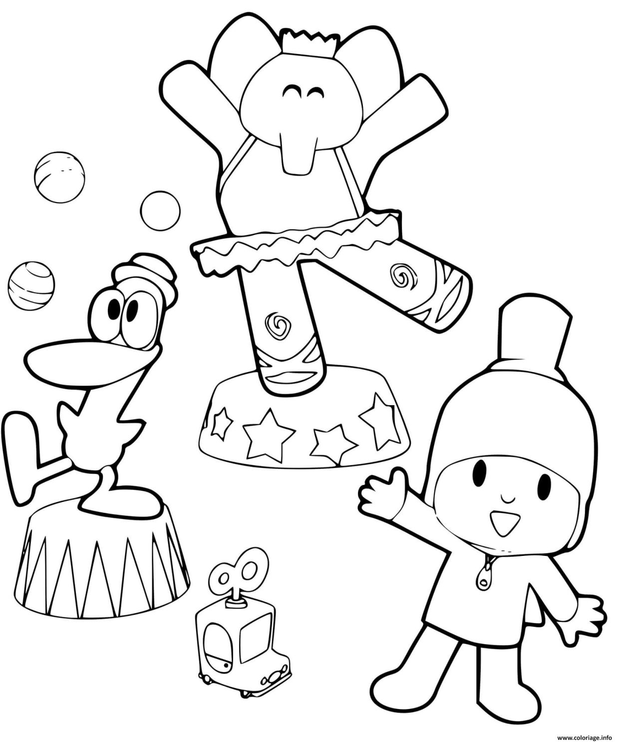 Coloriage Pocoyo