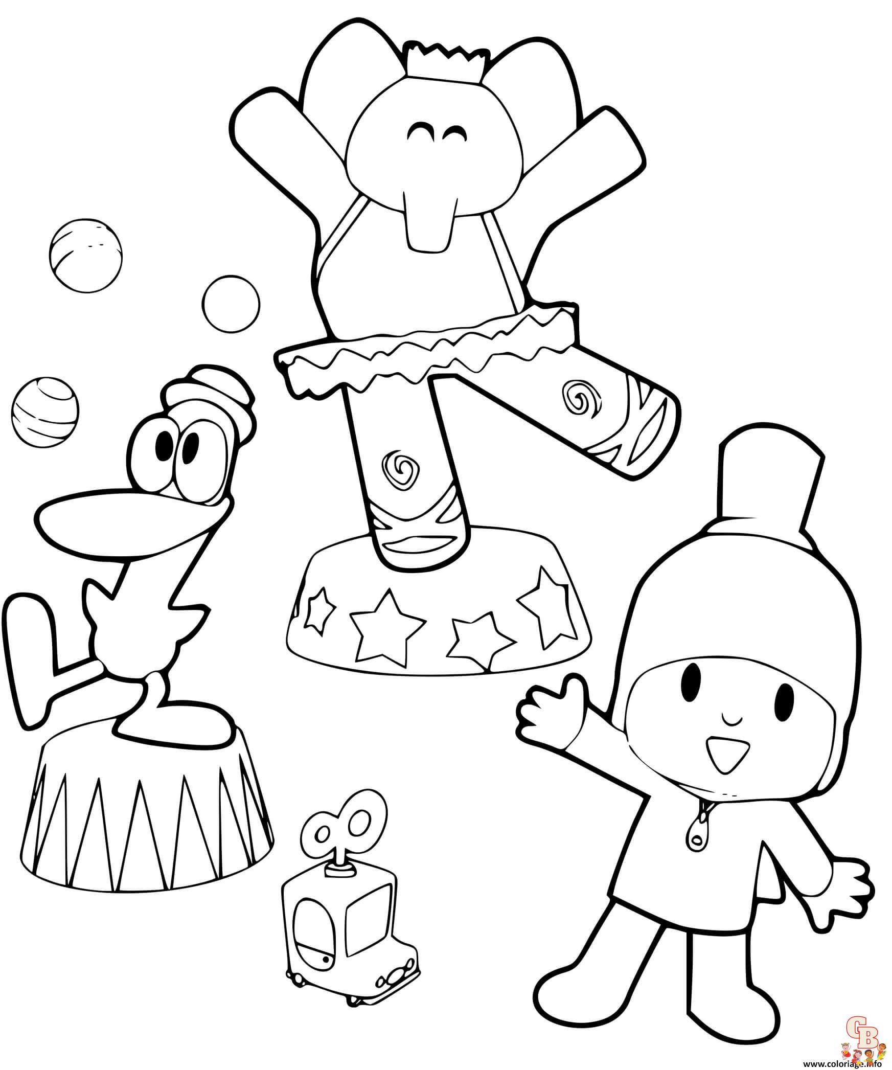 Coloriage Pocoyo