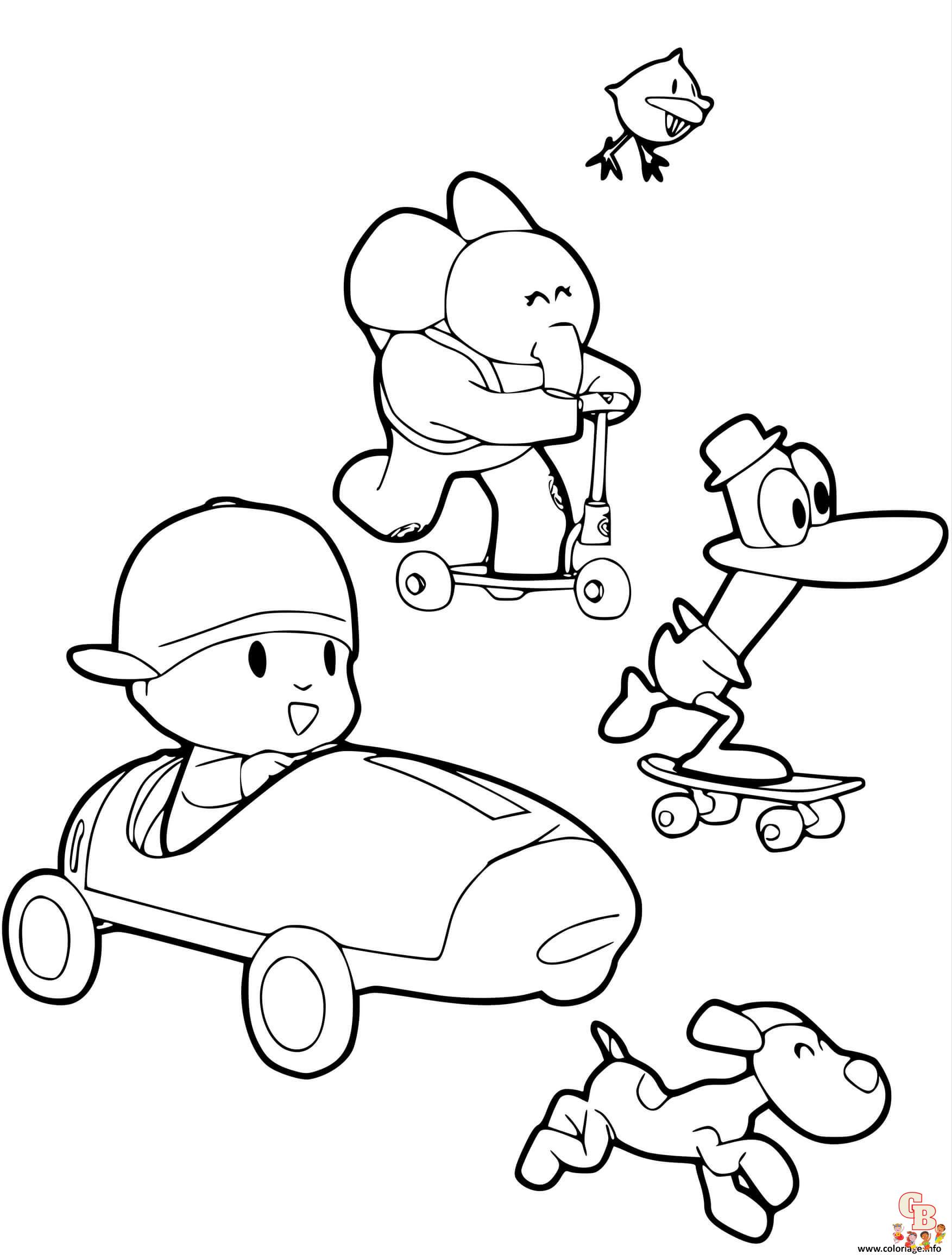 Coloriage Pocoyo