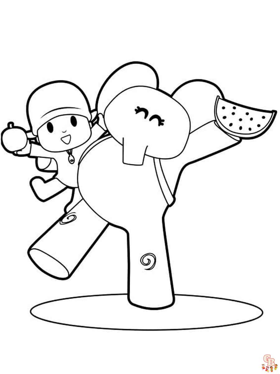 Coloriage Pocoyo