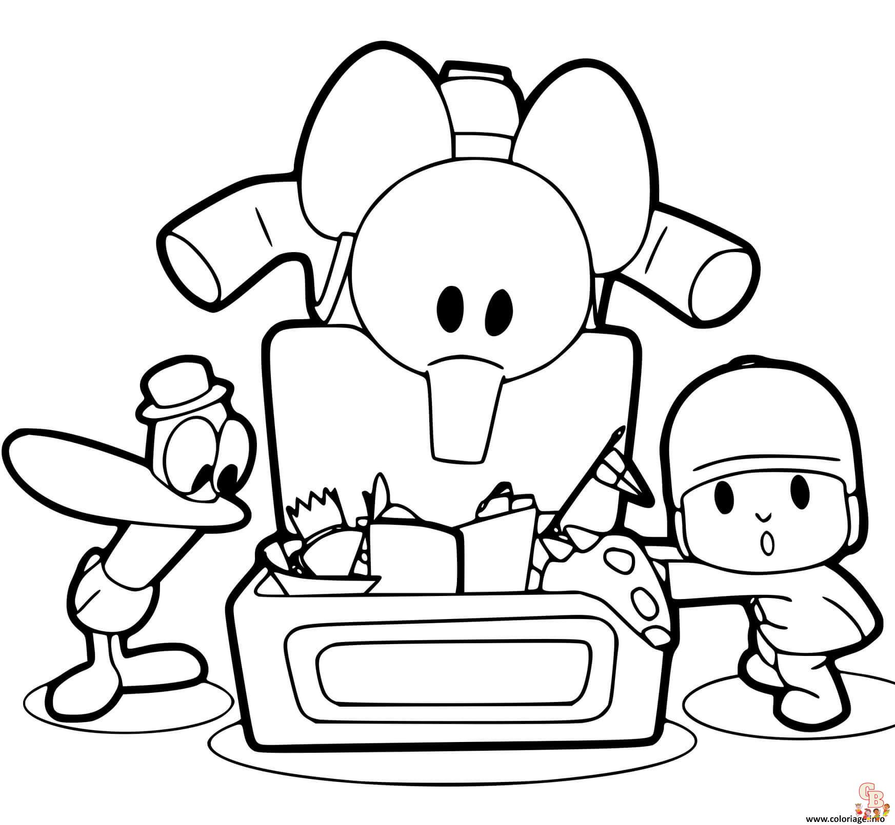 Coloriage Pocoyo