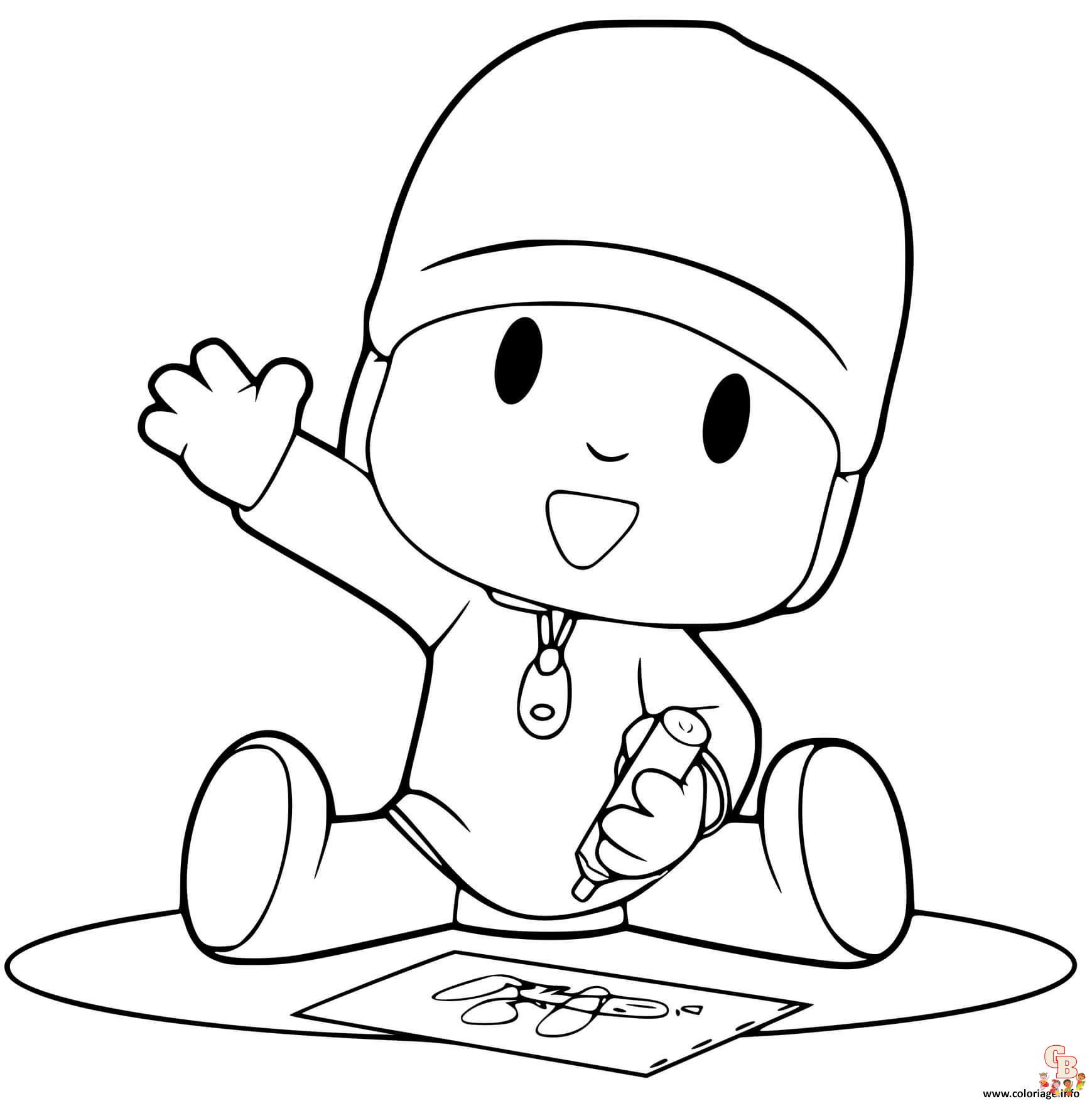 Coloriage Pocoyo