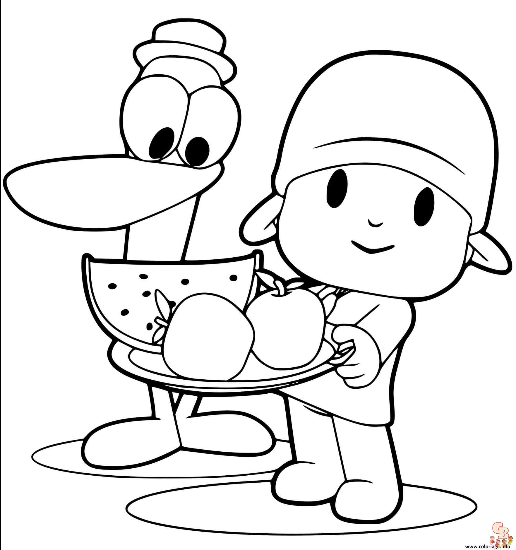 Coloriage Pocoyo