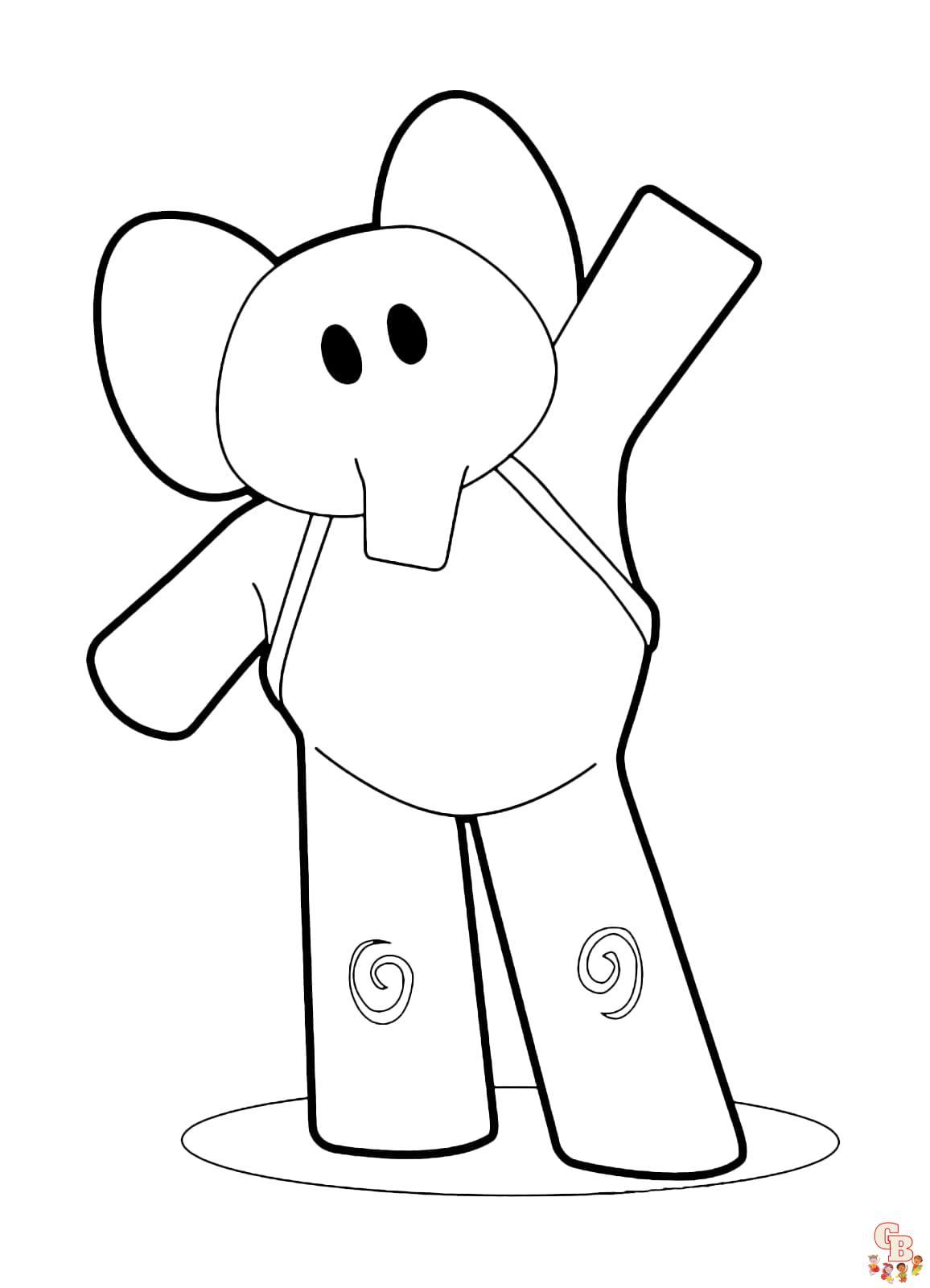 Coloriage Pocoyo