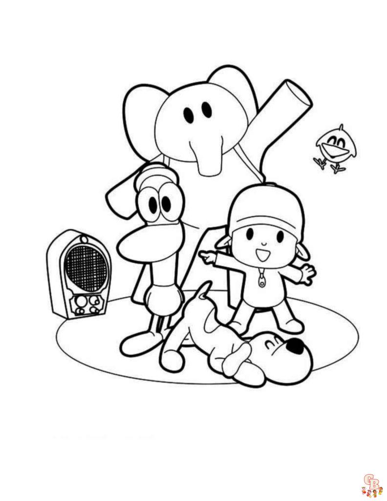 Coloriage Pocoyo