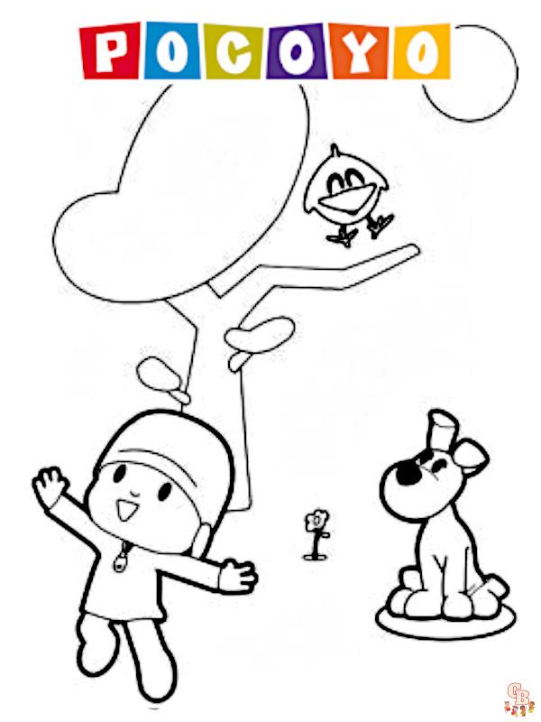 Coloriage Pocoyo