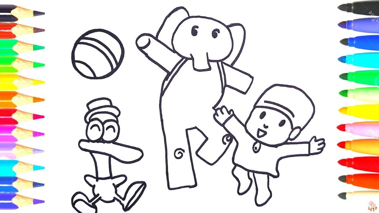 Coloriage Pocoyo