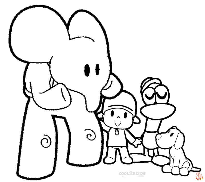 Coloriage Pocoyo