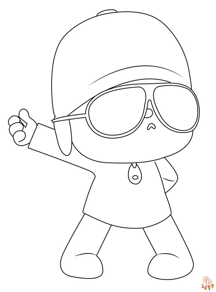 Coloriage Pocoyo