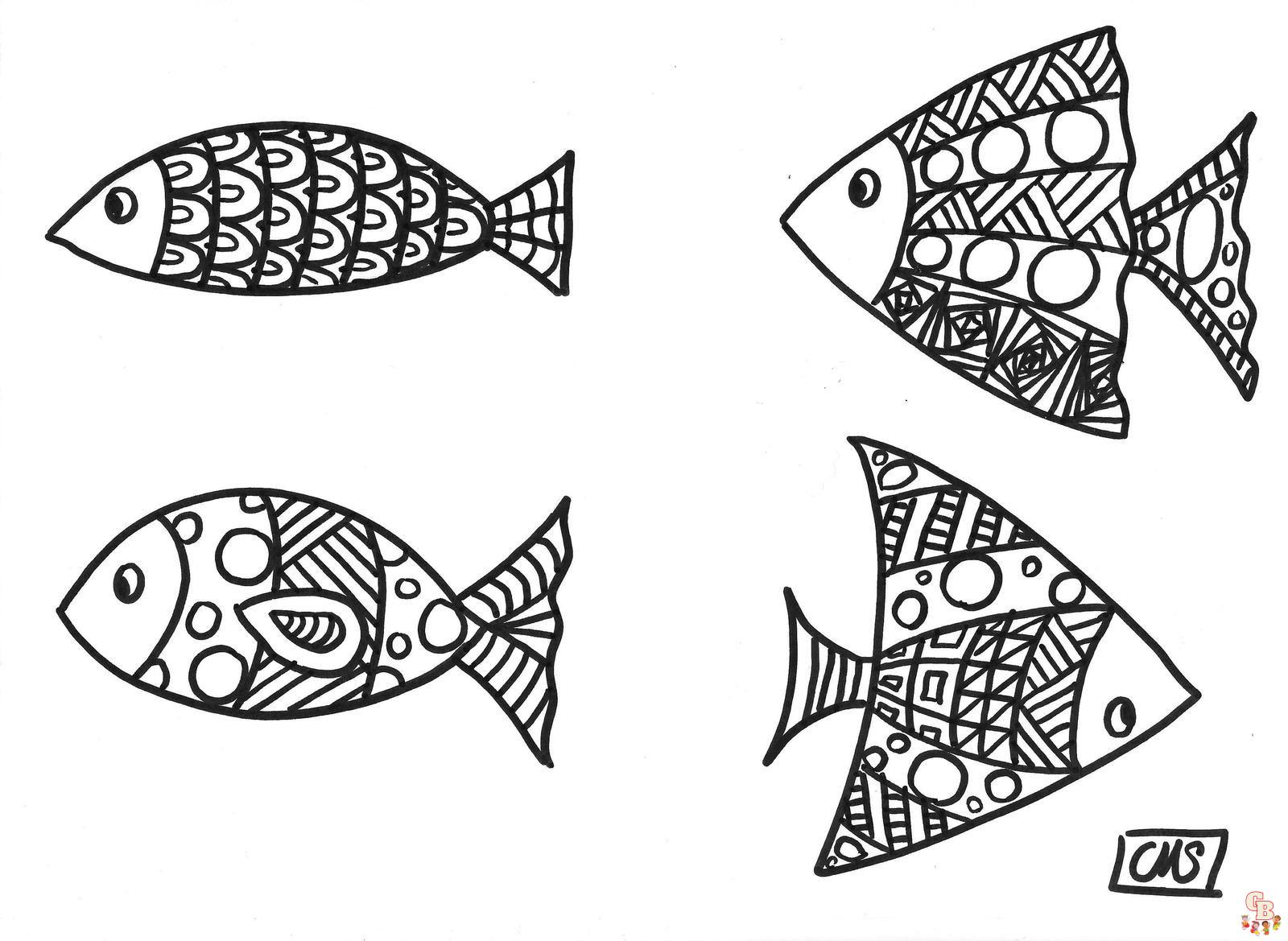 Coloriage Poisson Davril