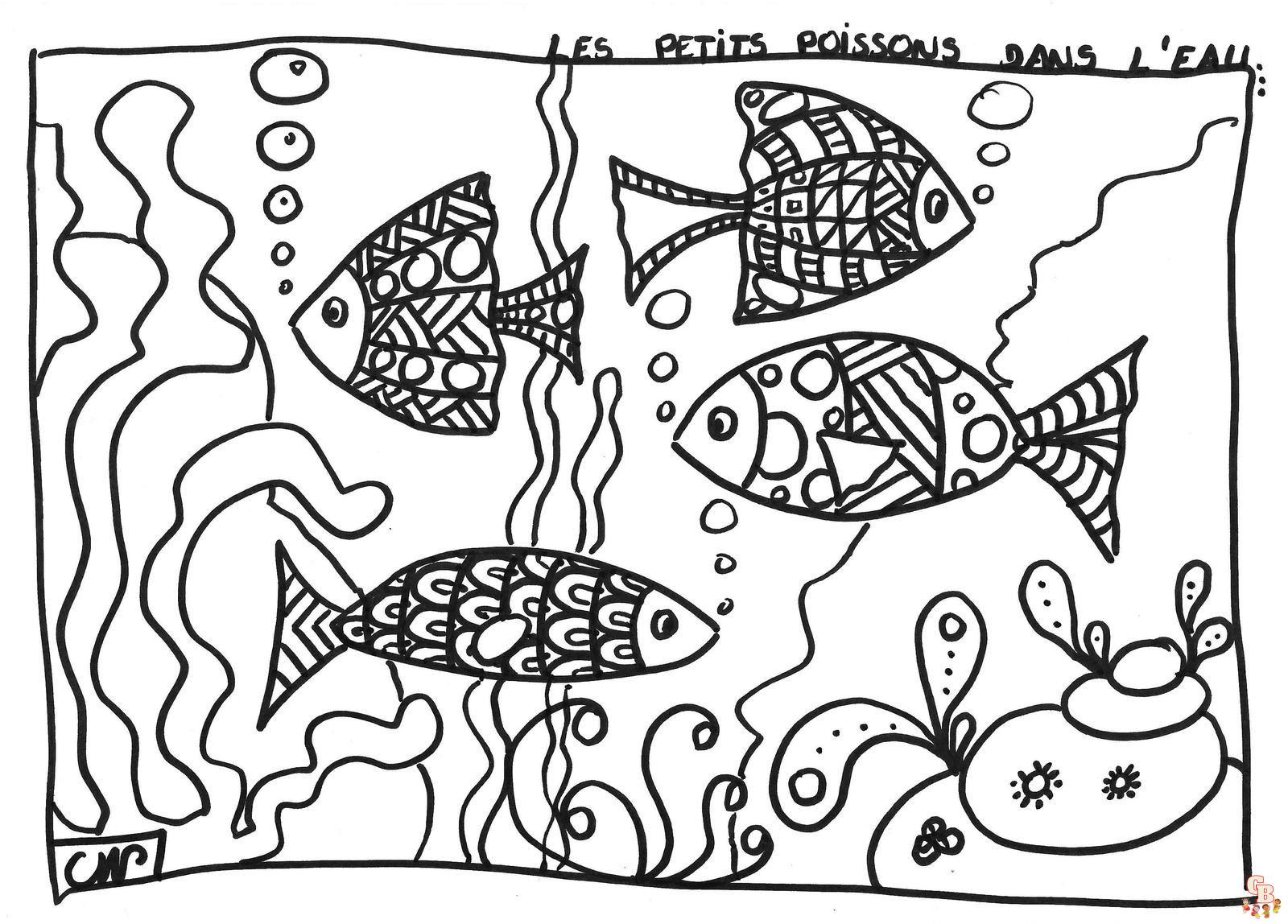 Coloriage Poisson Davril