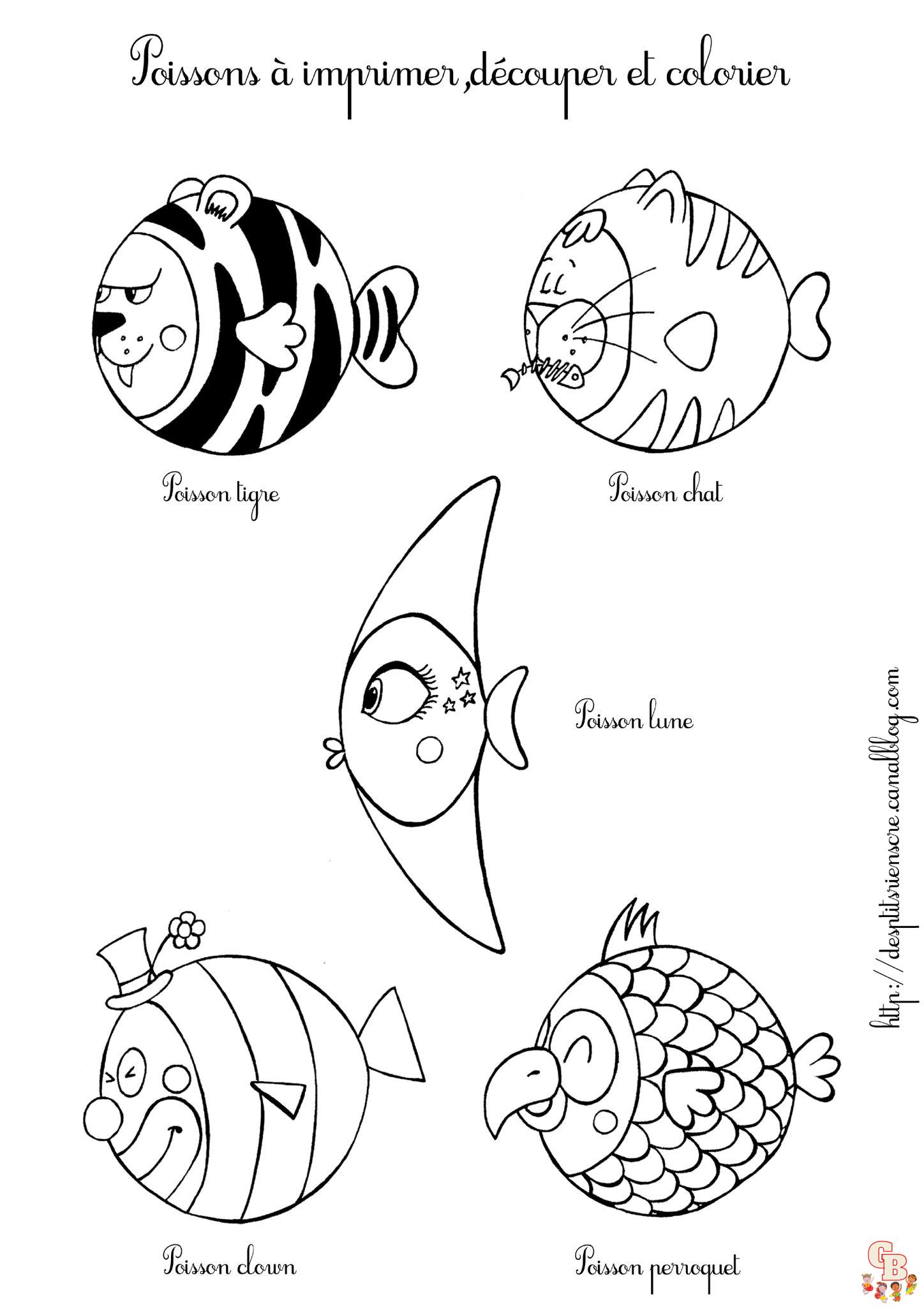 Coloriage Poisson Davril