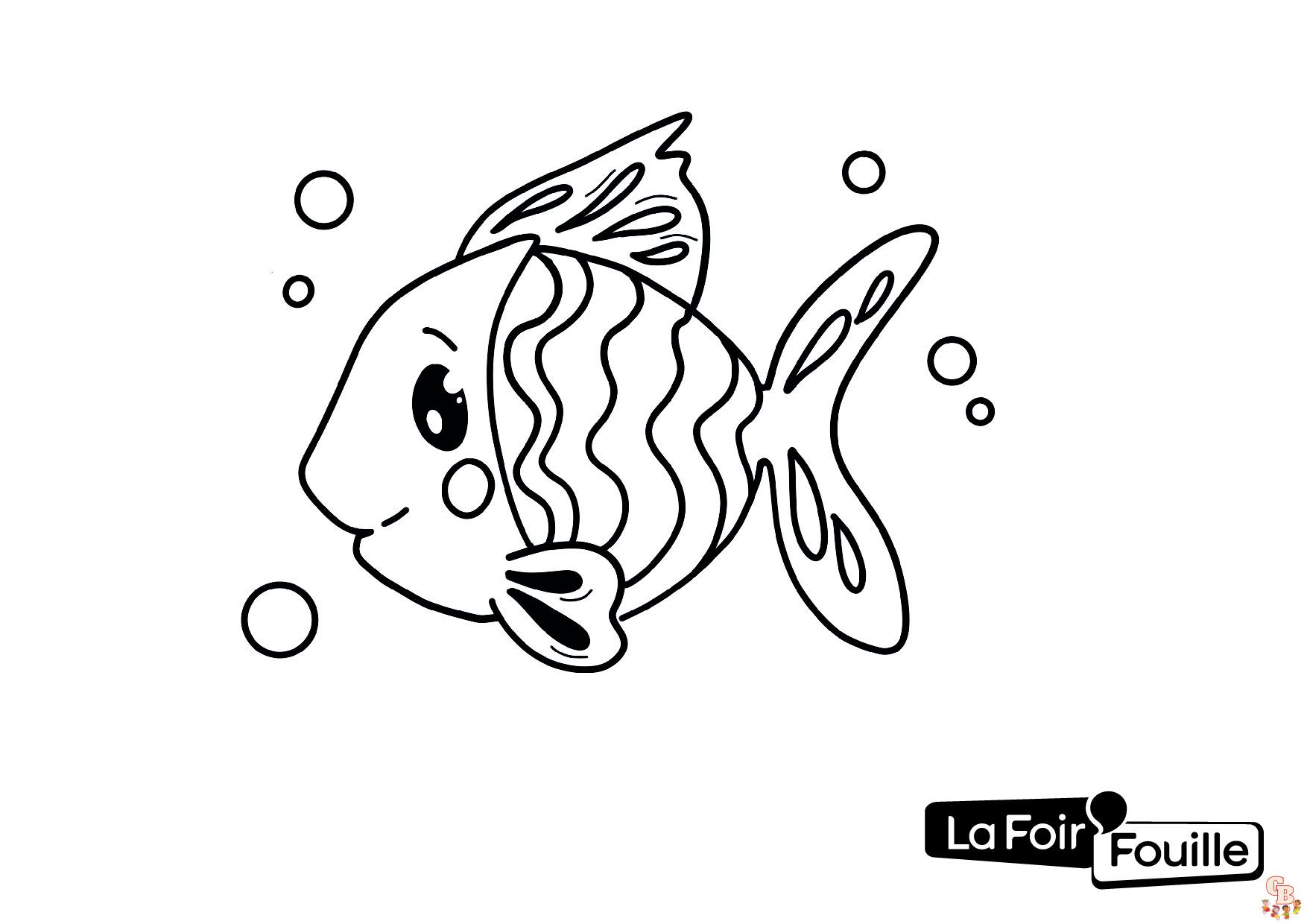 Coloriage Poisson Davril