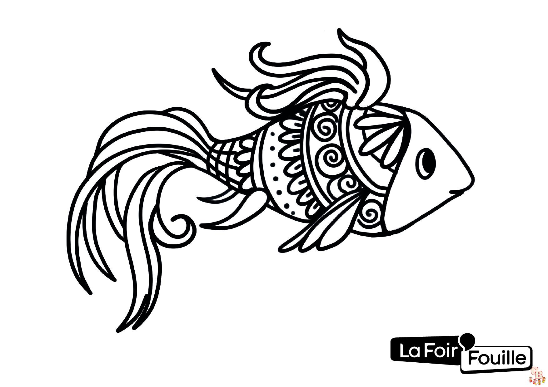 Coloriage Poisson Davril