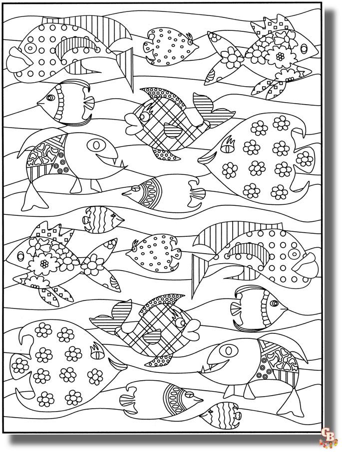 Coloriage Poisson Davril