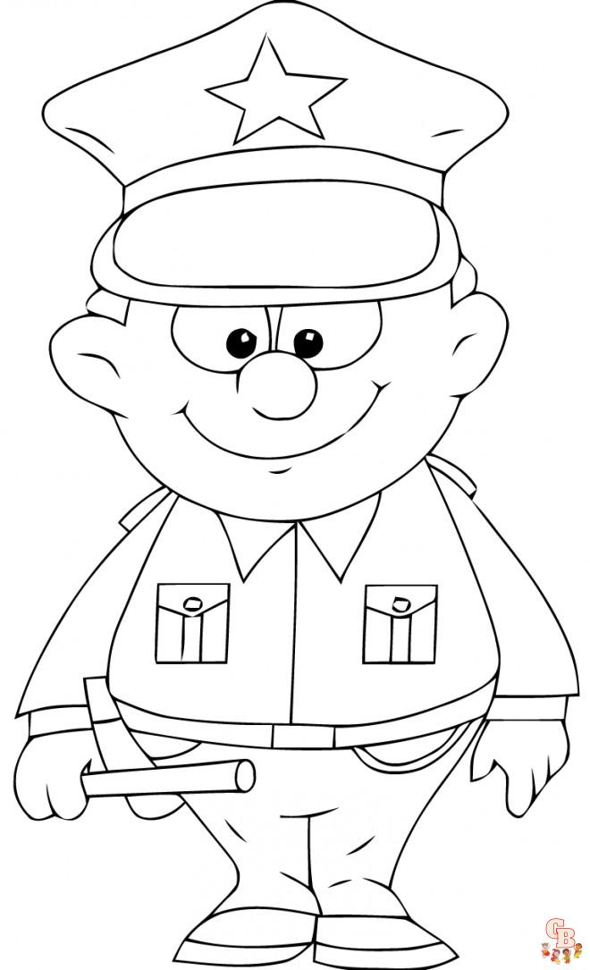 Coloriage Policiers