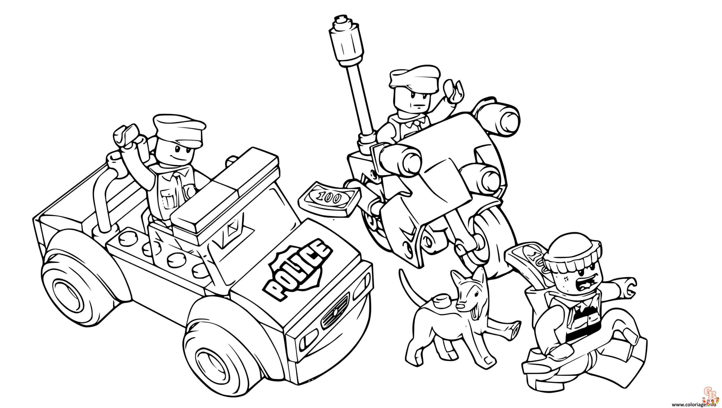 Coloriage Policiers