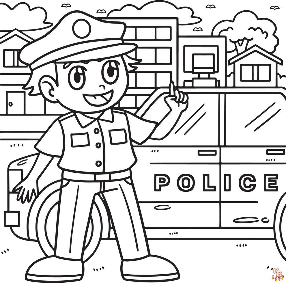 Coloriage Policiers