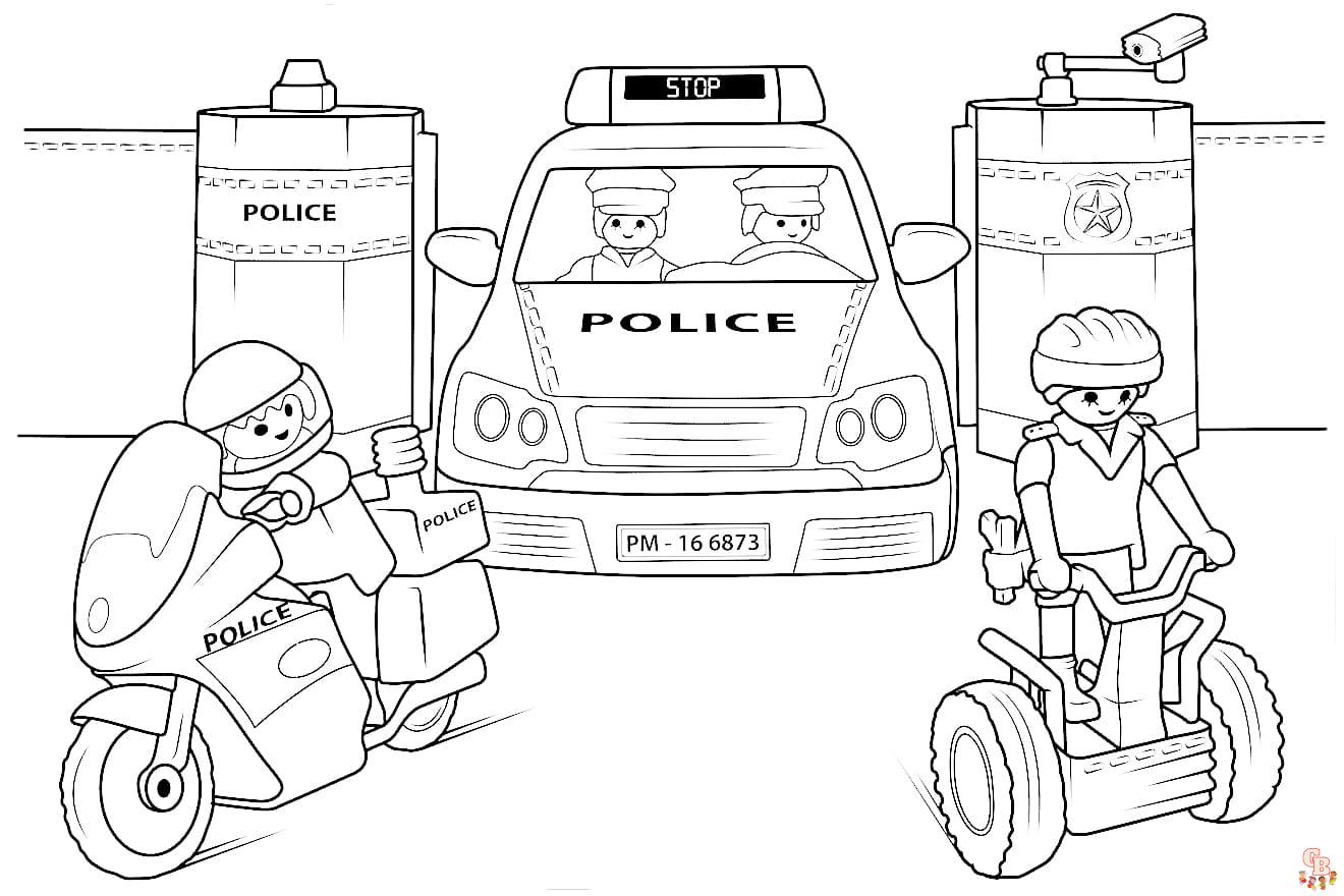 Coloriage Policiers