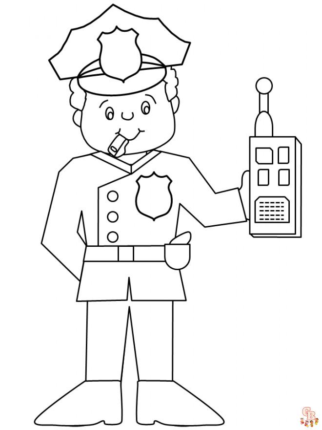 Coloriage Policiers