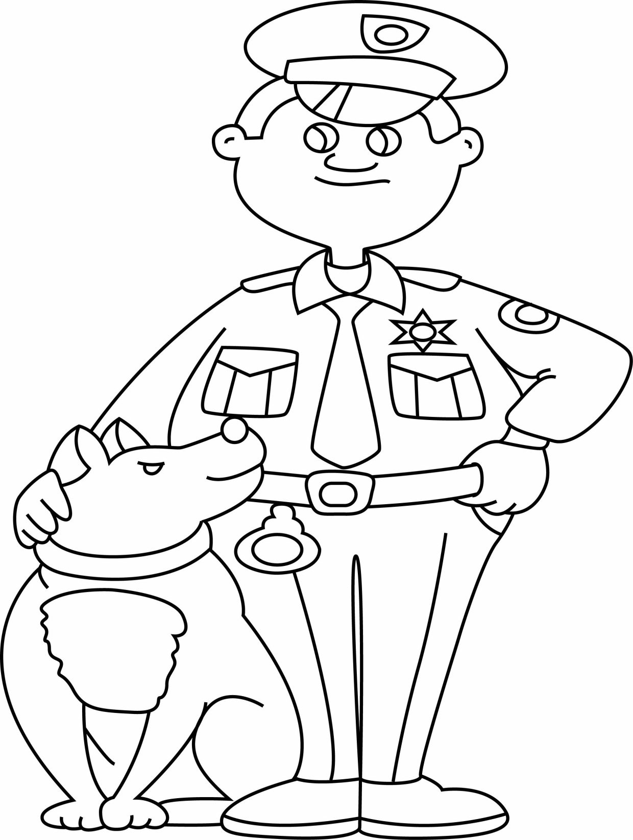 Coloriage Policiers