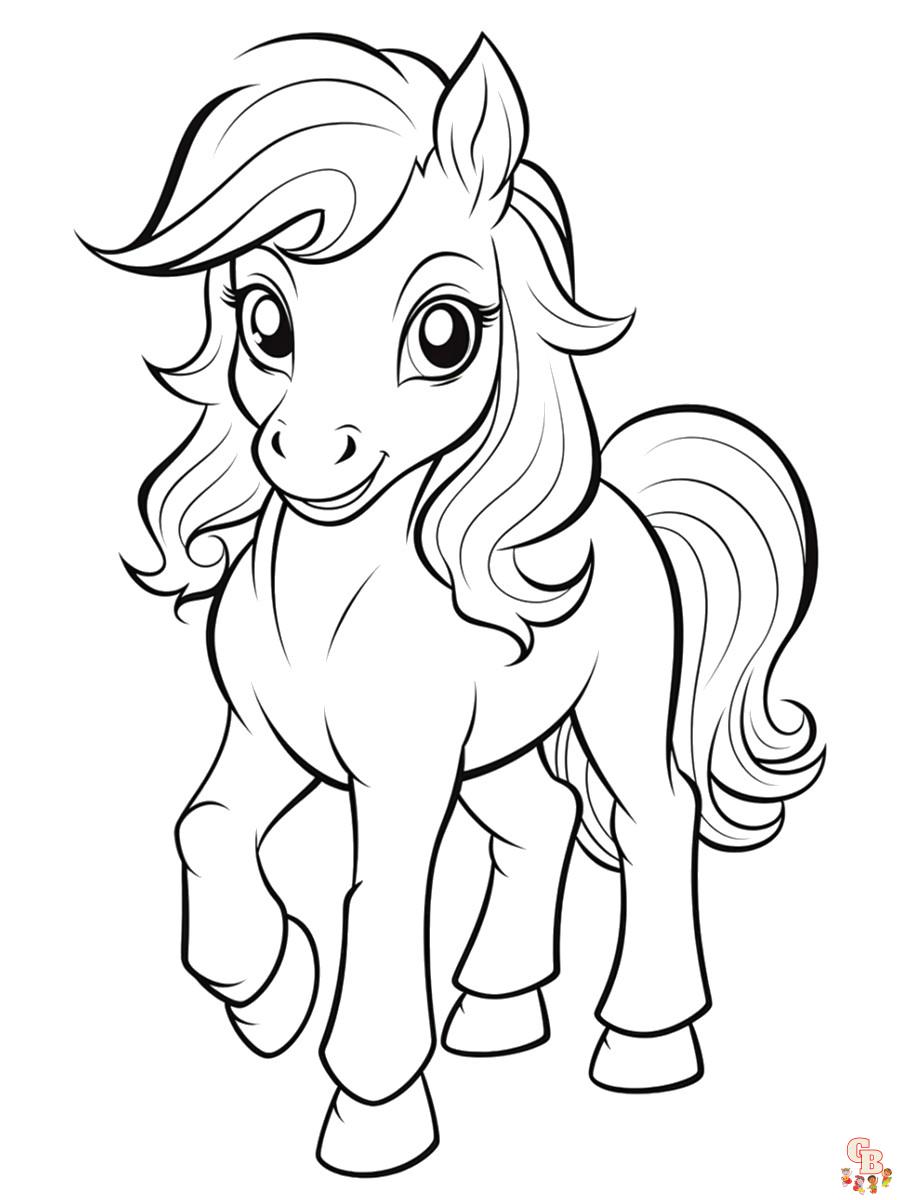 Coloriage Poney