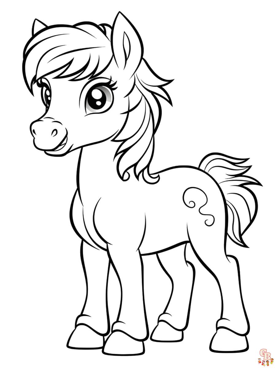 Coloriage Poney