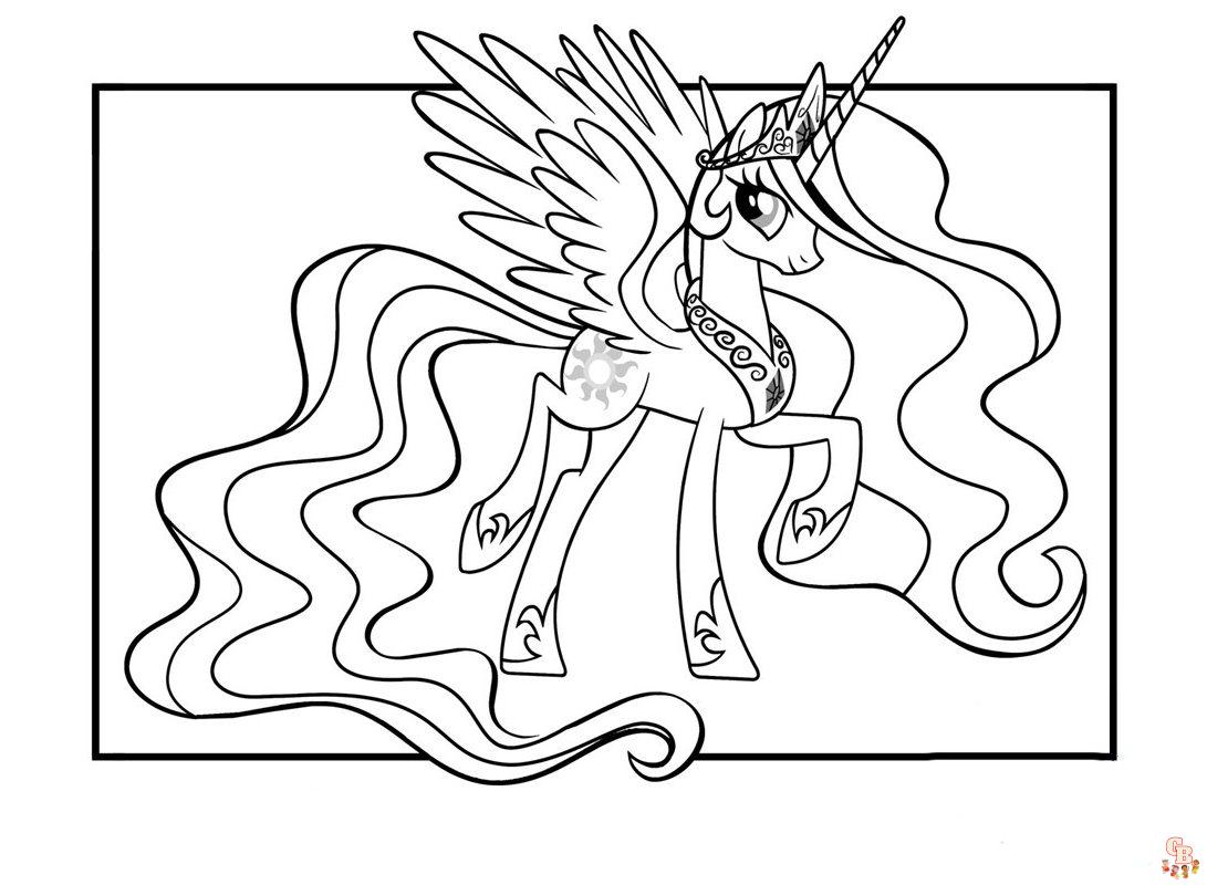 Coloriage Poney