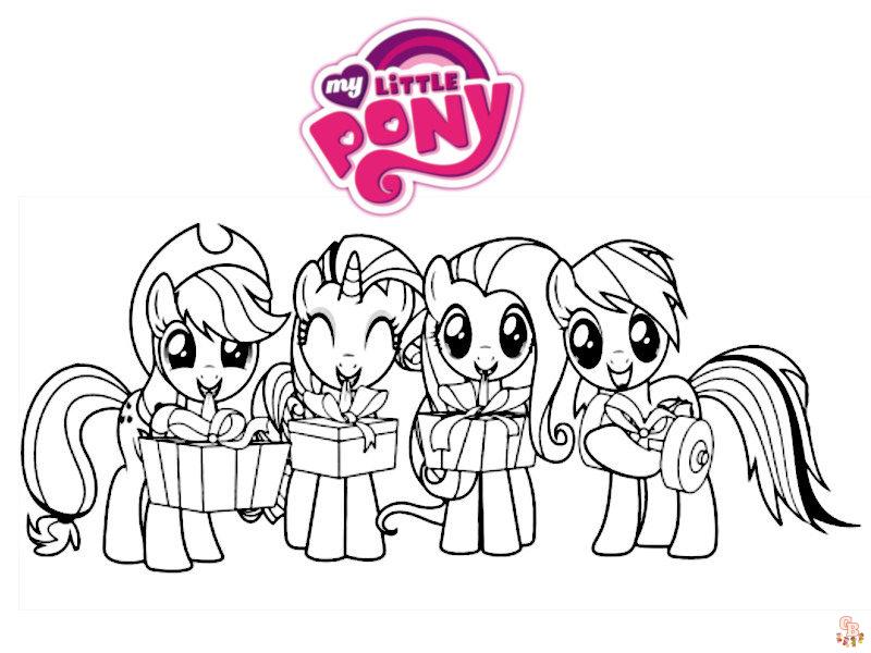 Coloriage Poney