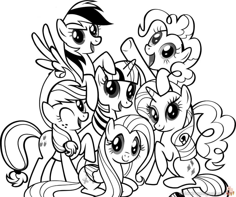 Coloriage Poney