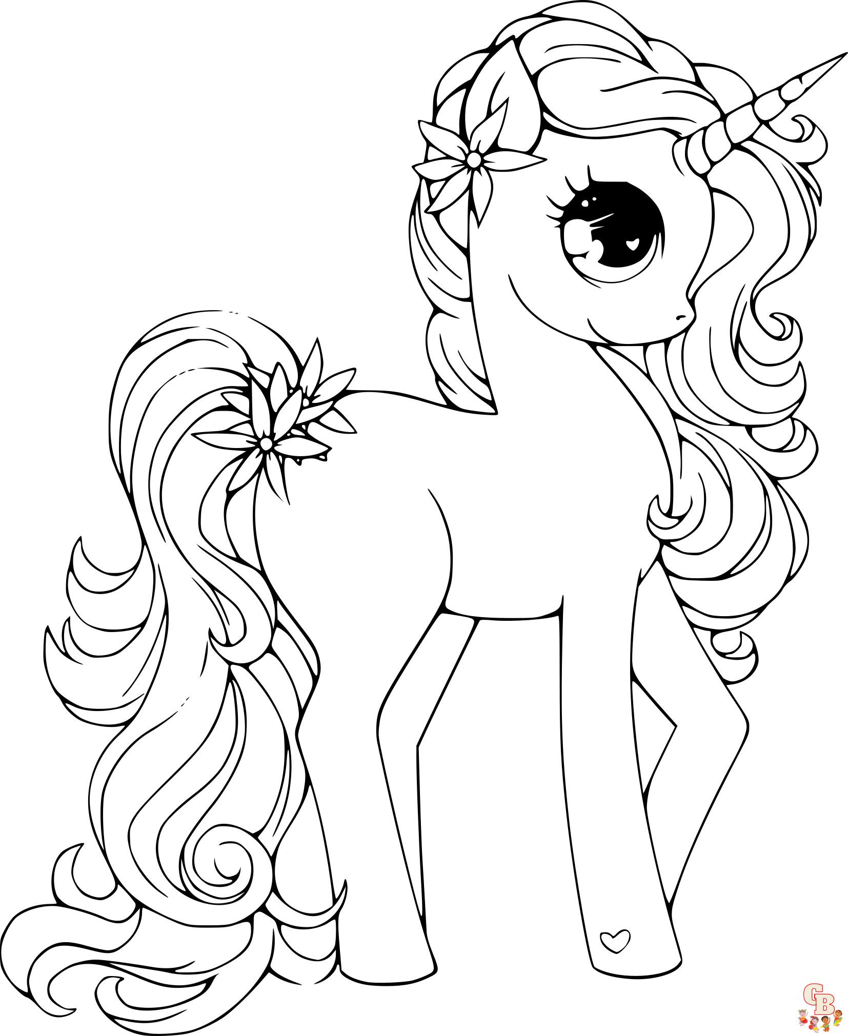 Coloriage Poney