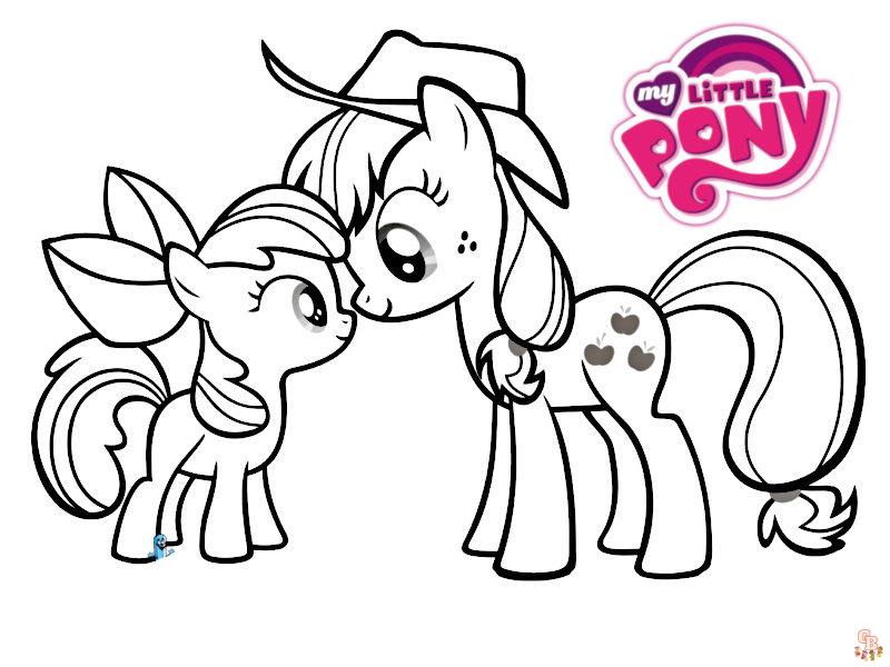 Coloriage Poney