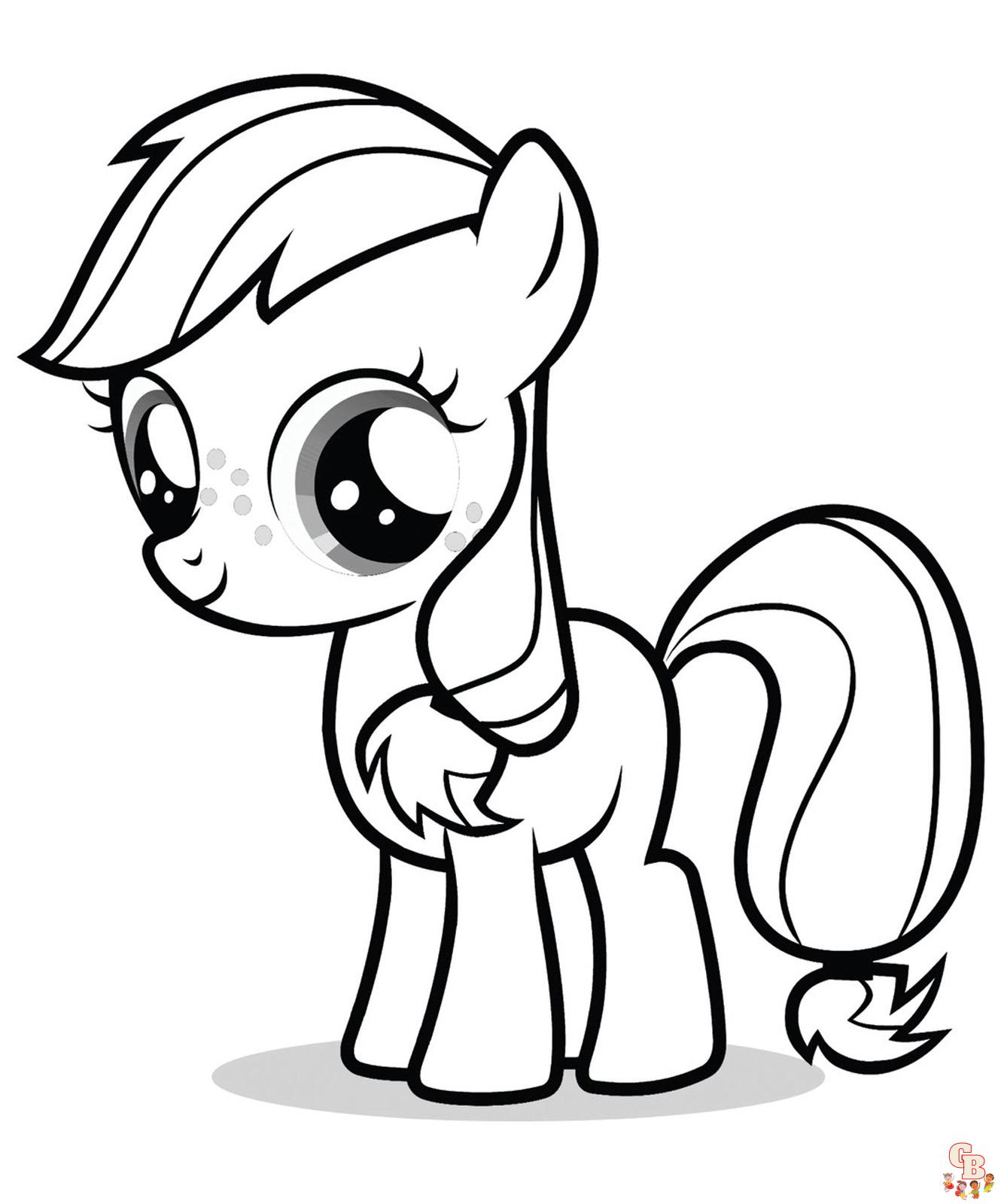 Coloriage Poney