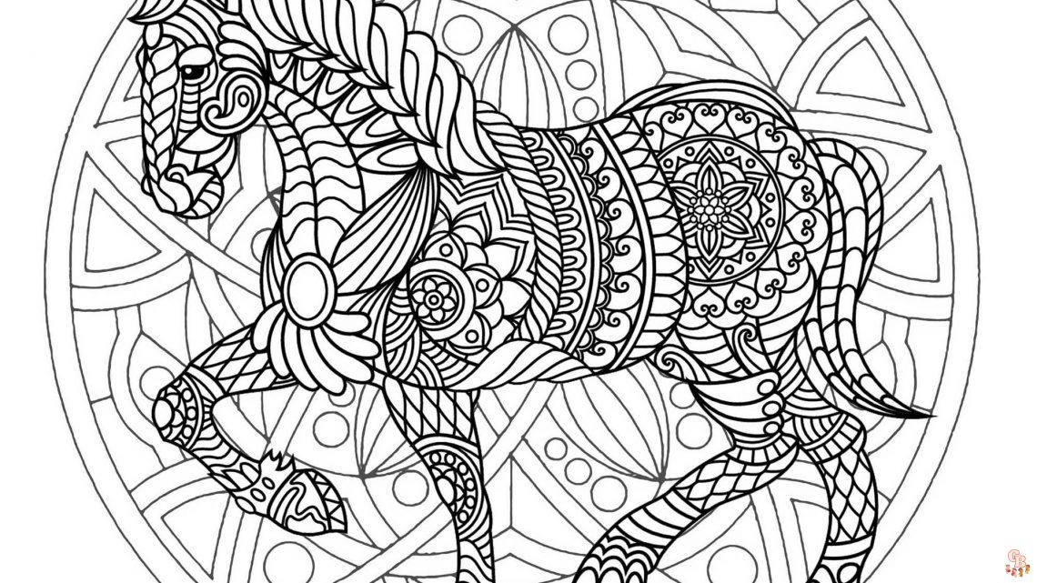 Coloriage Poney