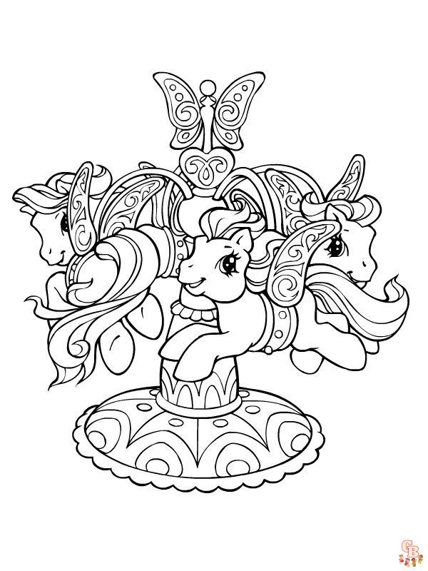 Coloriage Poney