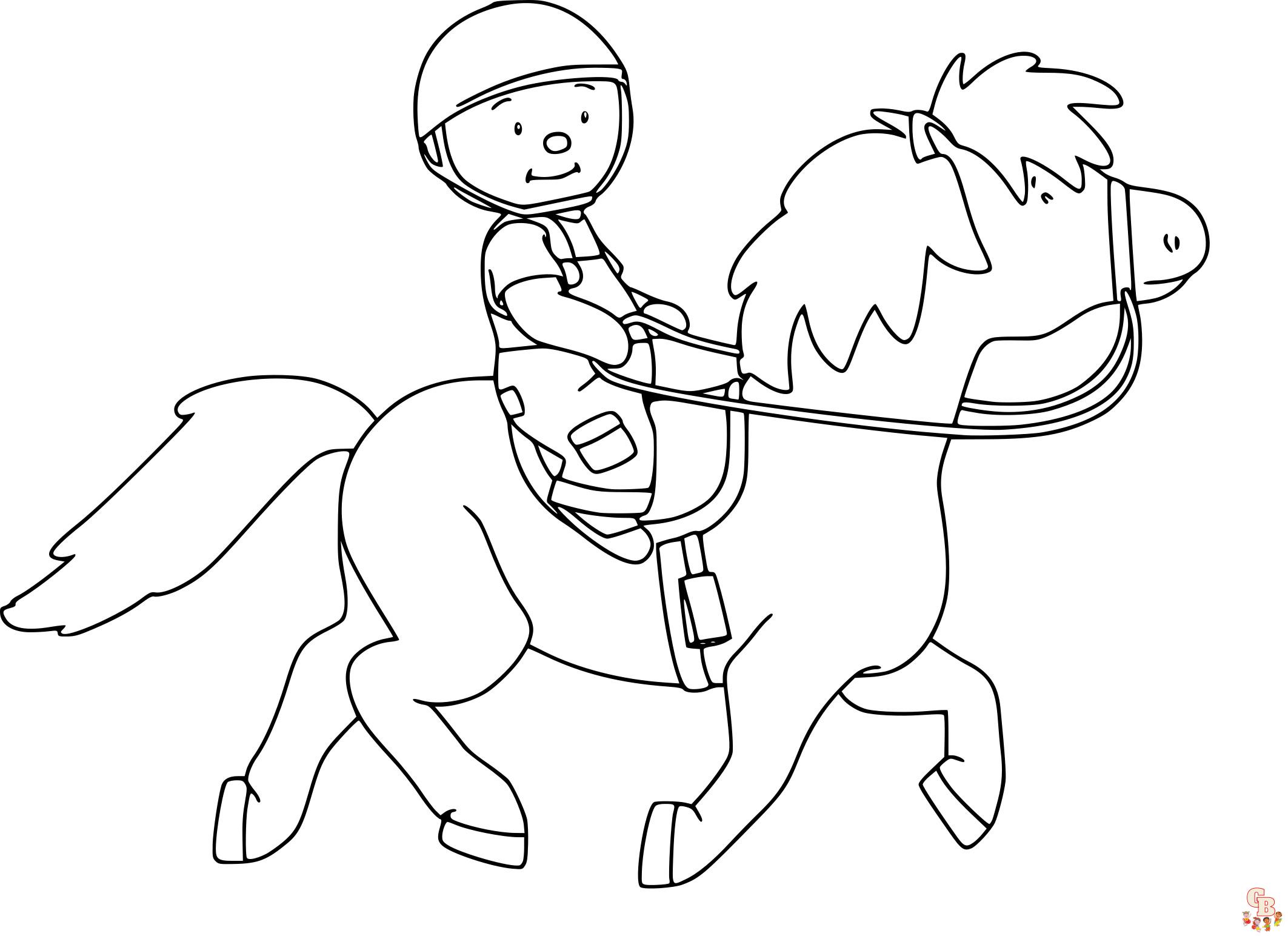 Coloriage Poney