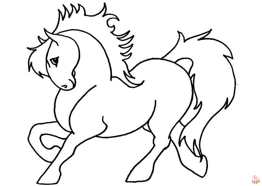 Coloriage Poney