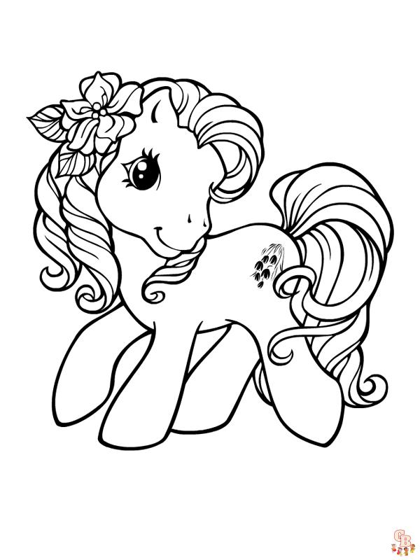 Coloriage Poney