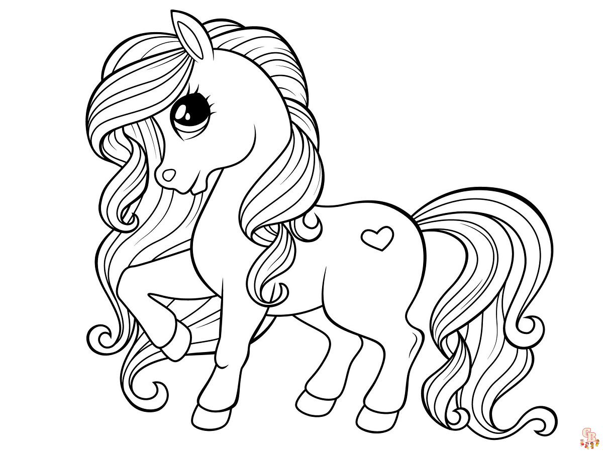 Coloriage Poney