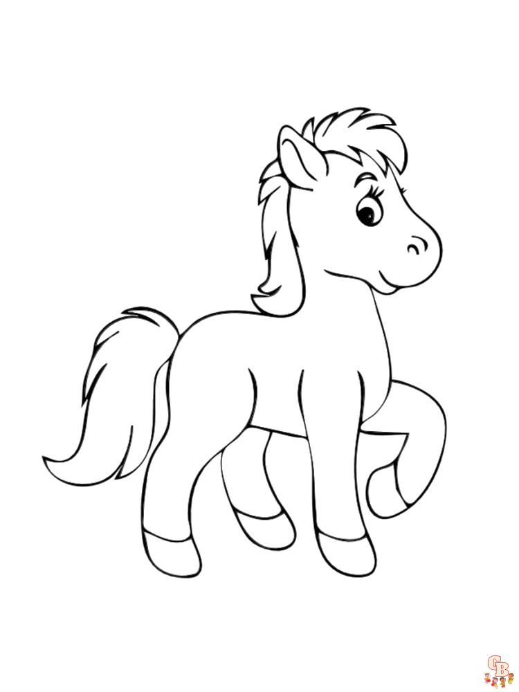 Coloriage Poney