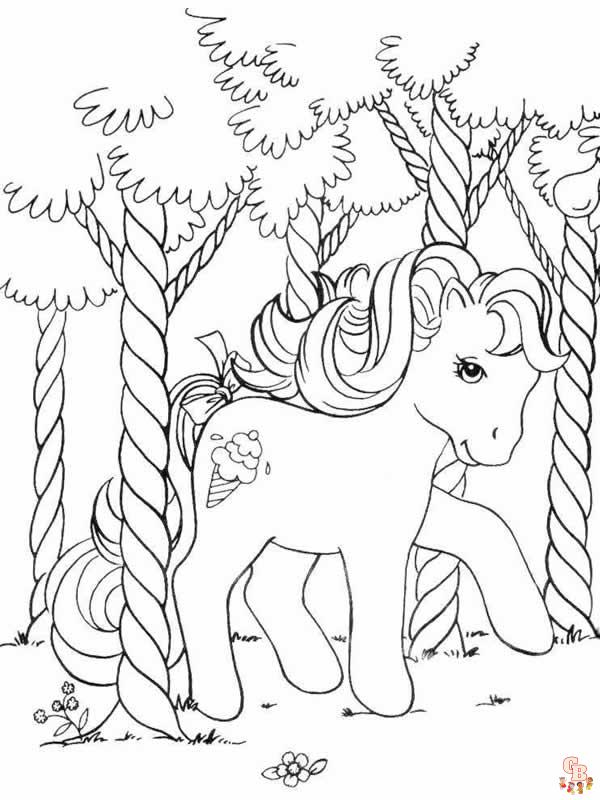 Coloriage Poney