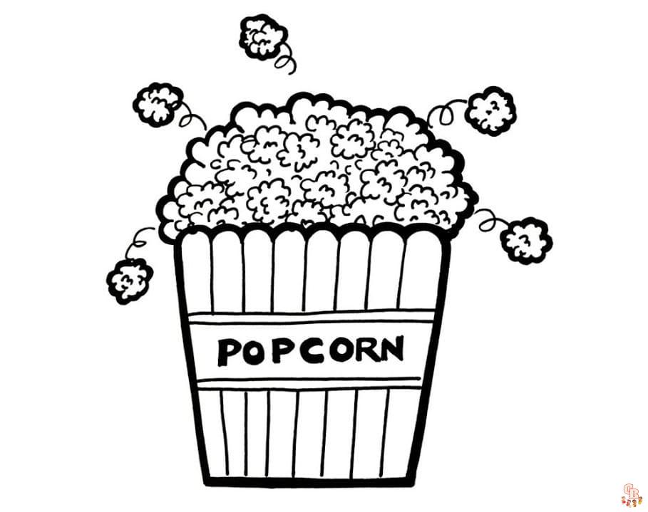 Coloriage Pop Corn