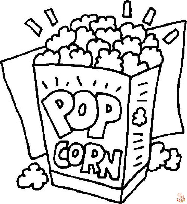 Coloriage Pop Corn