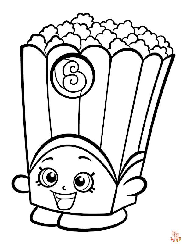 Coloriage Pop Corn