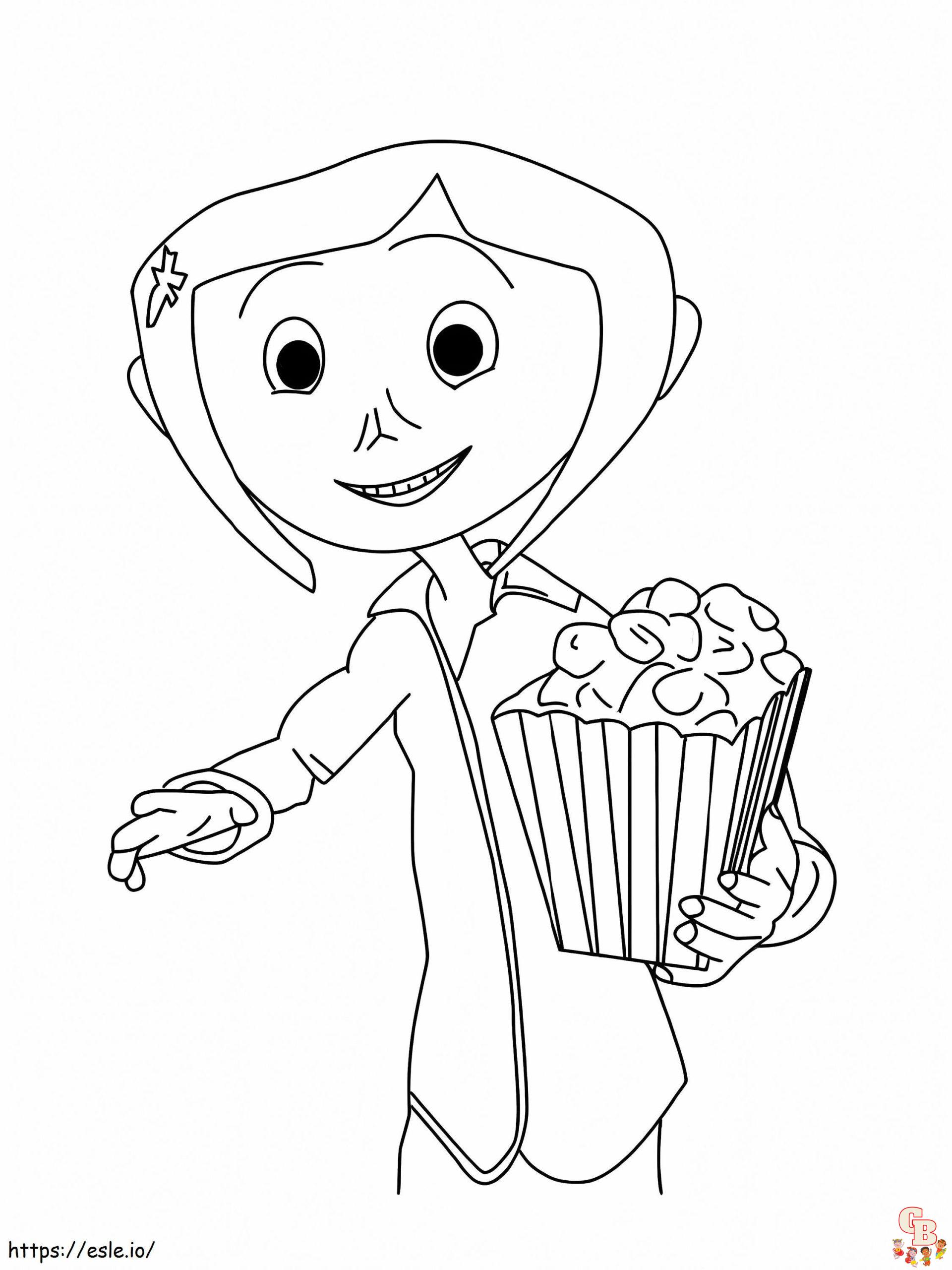 Coloriage Pop Corn