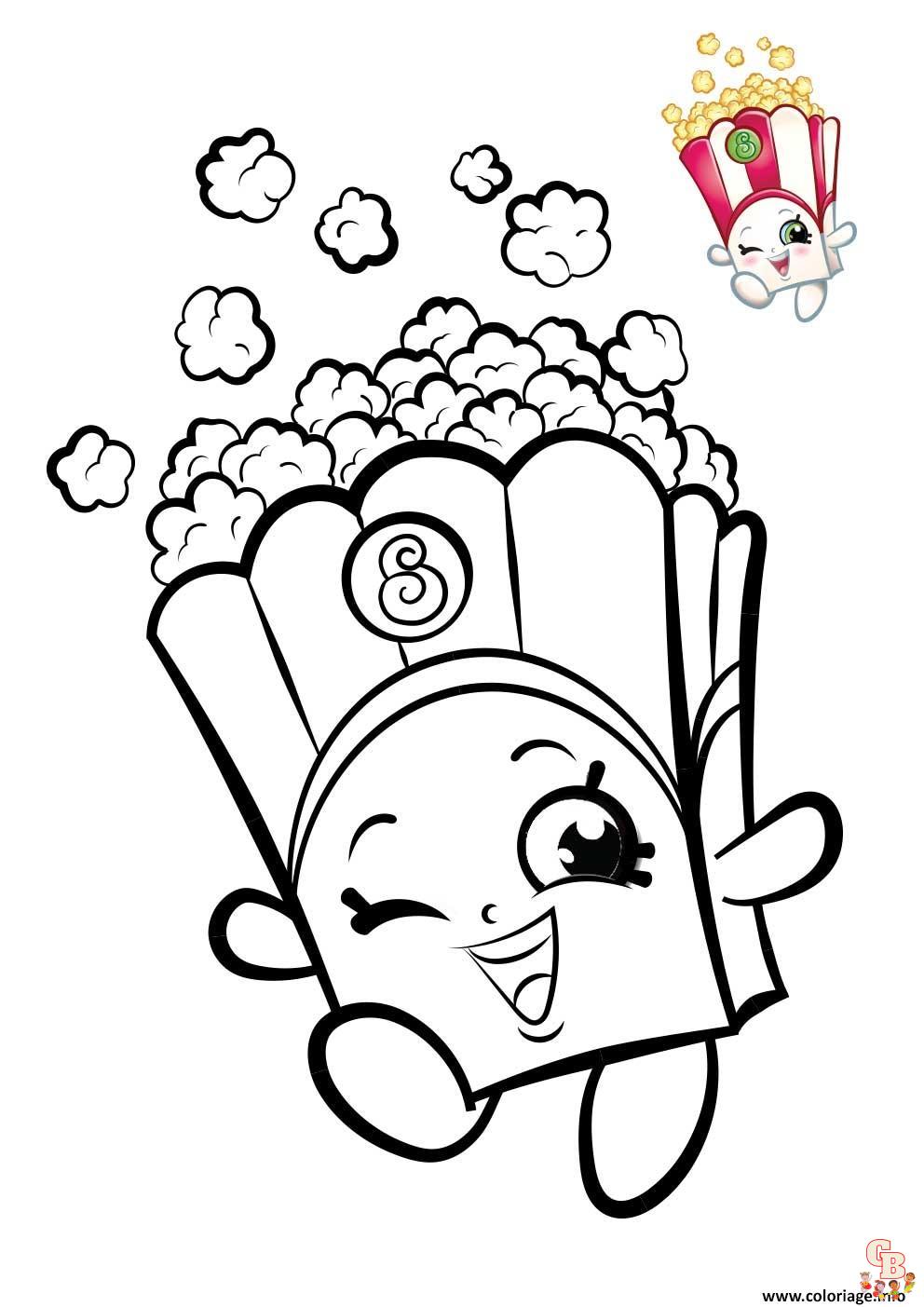 Coloriage Pop Corn