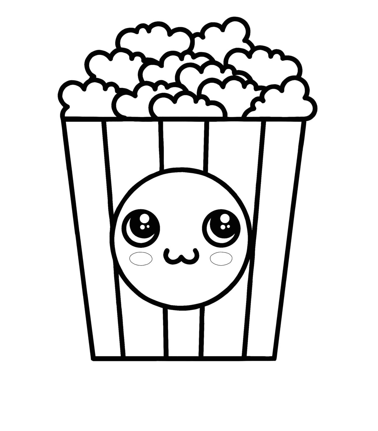 Coloriage Pop Corn